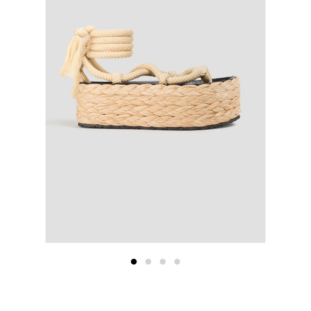Isabel Marant Cream Rope Sandals - Picture 9 of 9